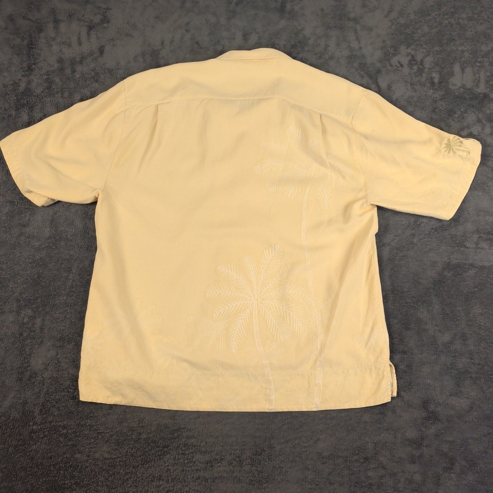 Montego Mon 100% Silk Short Sleeve Button Up Shirt Men's SZ Large Tropical